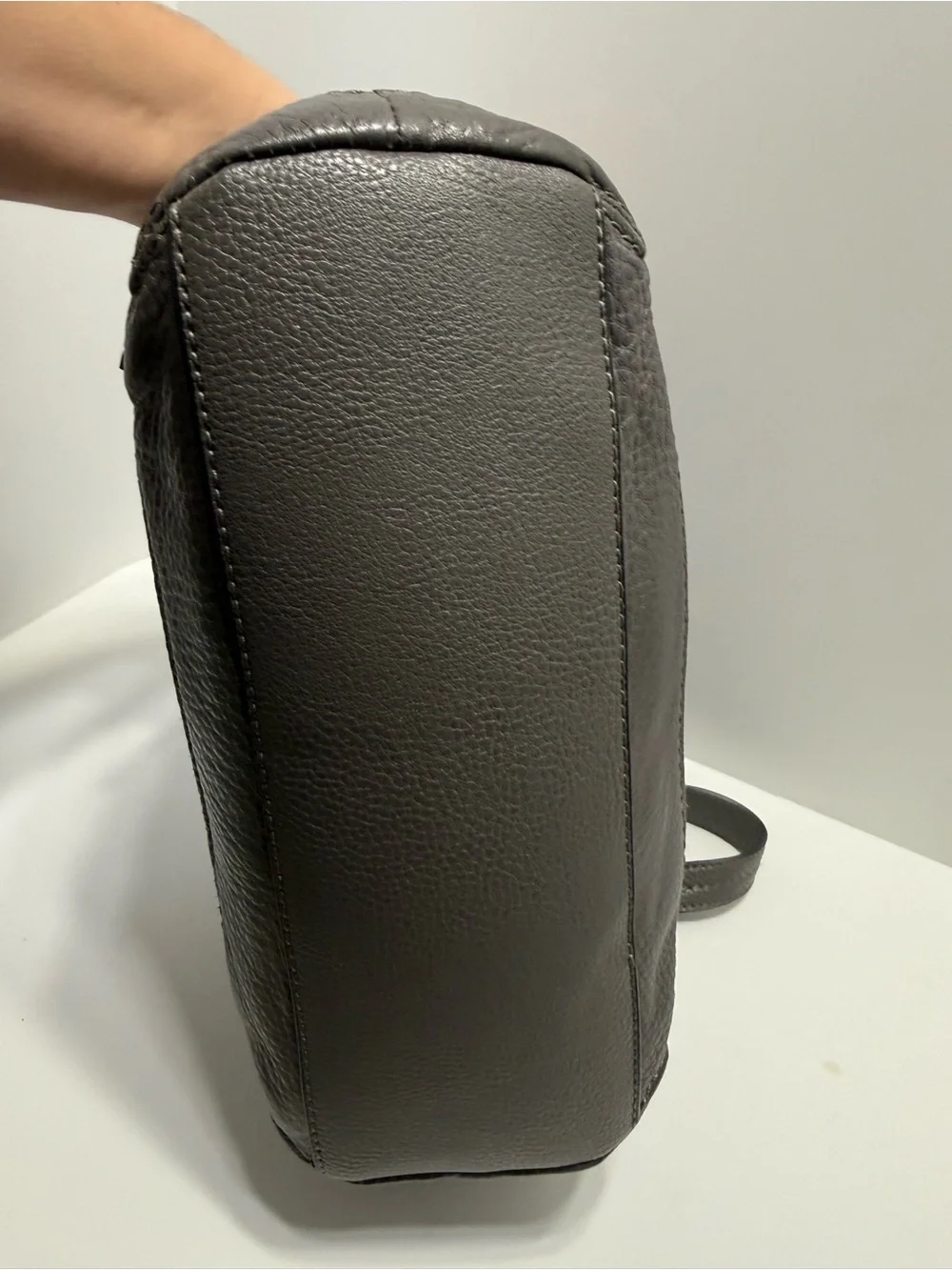 The Sak Gray, Leather, Studded, Hobo Shoulder Bag, Spacious Interior, Beautiful